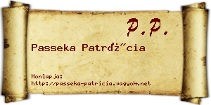 Passeka Patrícia névjegykártya